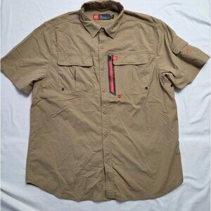 Tan Lightweight Technical Collared Shirt XL
